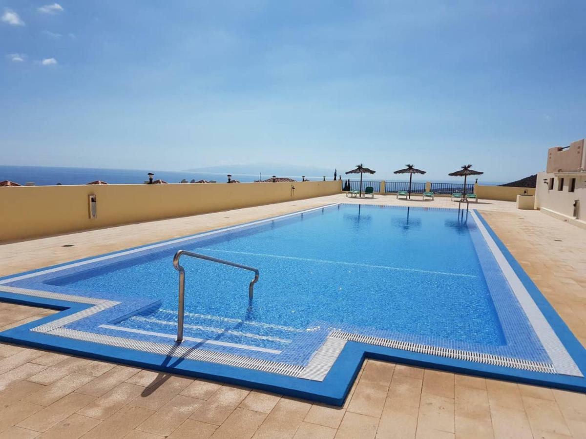 Villa Roque Del Conde With Fantastic Sea View, Terrace, Pool, Wifi, Sat-Tv, Garage Costa Adeje  Exteriör bild