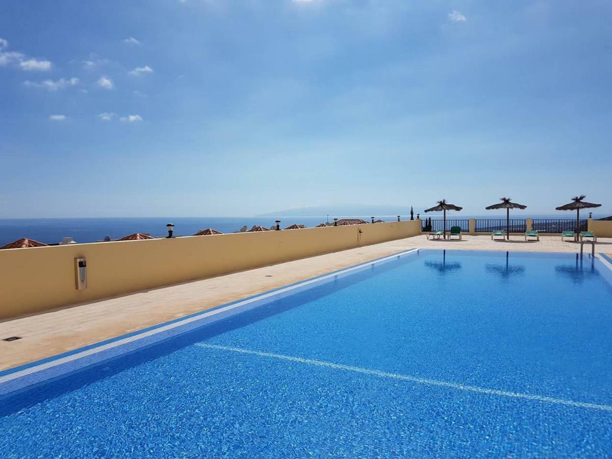 Villa Roque Del Conde With Fantastic Sea View, Terrace, Pool, Wifi, Sat-Tv, Garage Costa Adeje  Exteriör bild